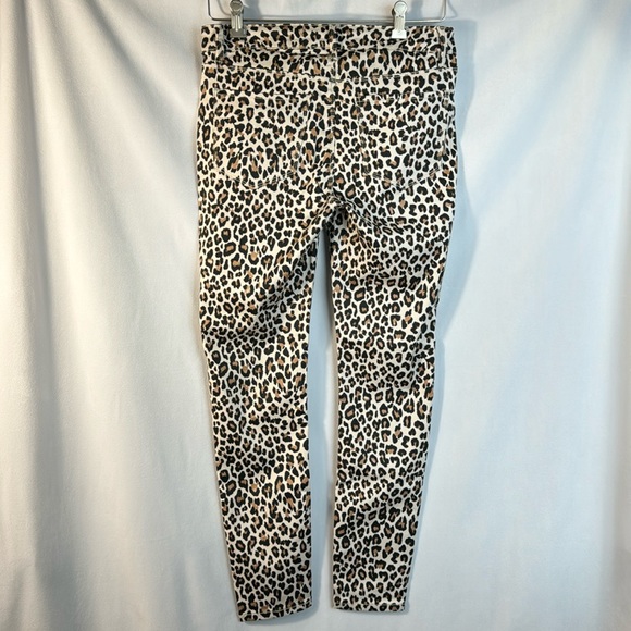 Design Lab Lord and Taylor Leopard Animal Print Skinny Pants Size 28 - Picture 2 of 8